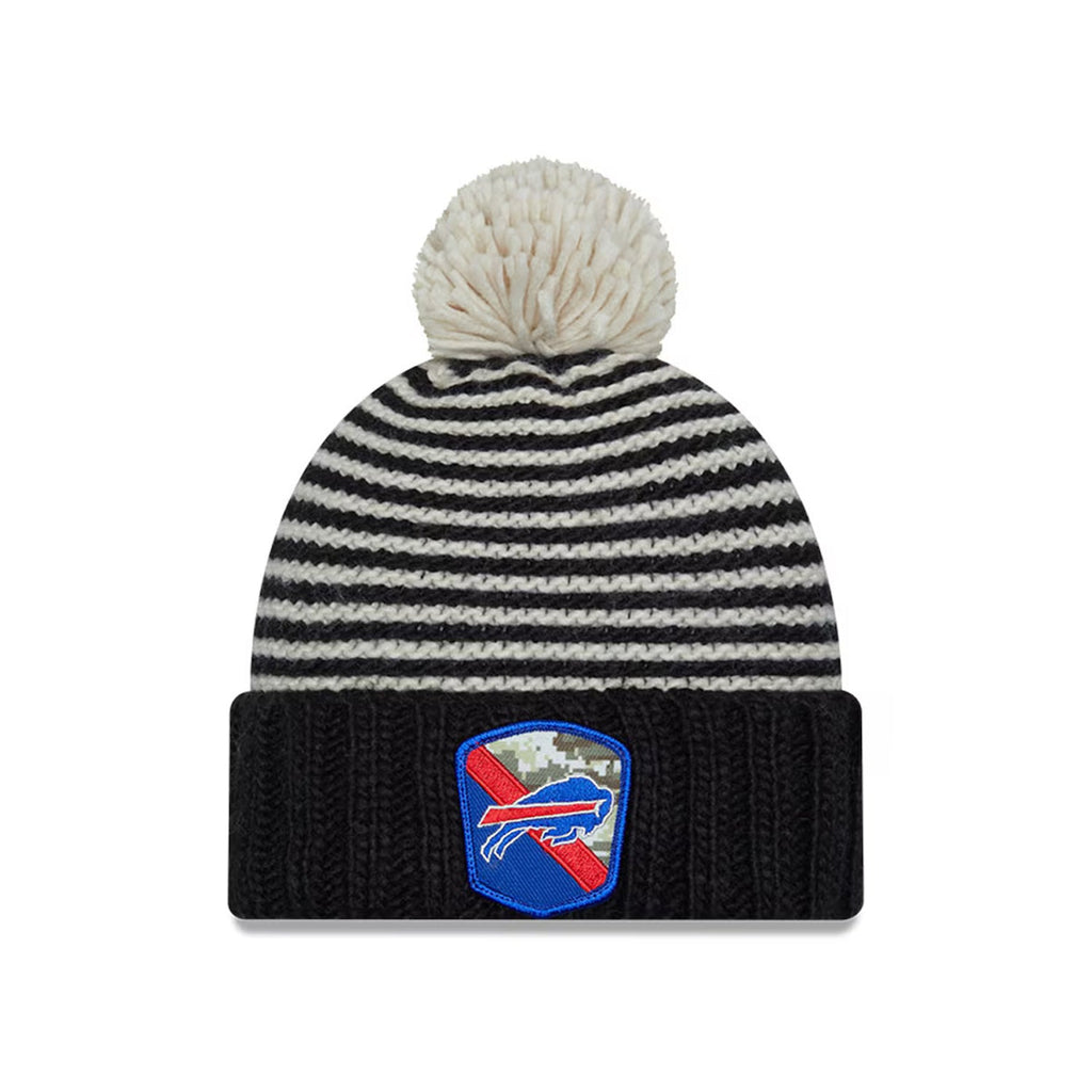 New Era Girl's Buffalo Bills Military Mark NFLSTS 23 Knit Hat - Black