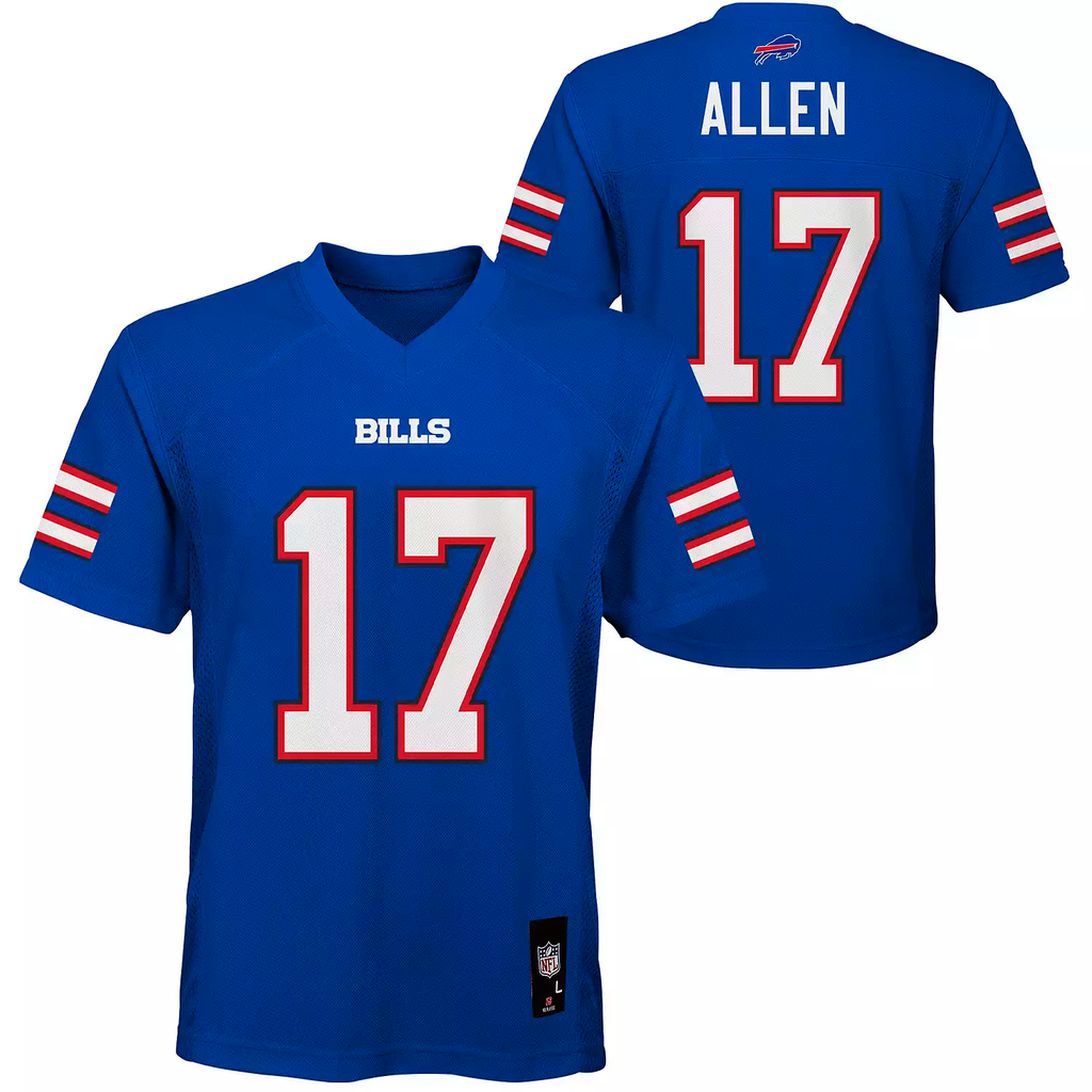 Outerstuff Boy'S Buffalo Bills Allen Josh Mid-Tier Jersey - Royal
