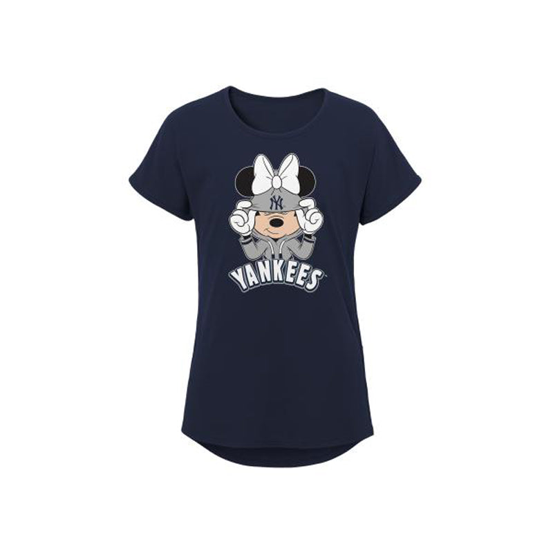 Outerstuff New York Yankees Girl's DSY Short Sleeve Dolman Tee