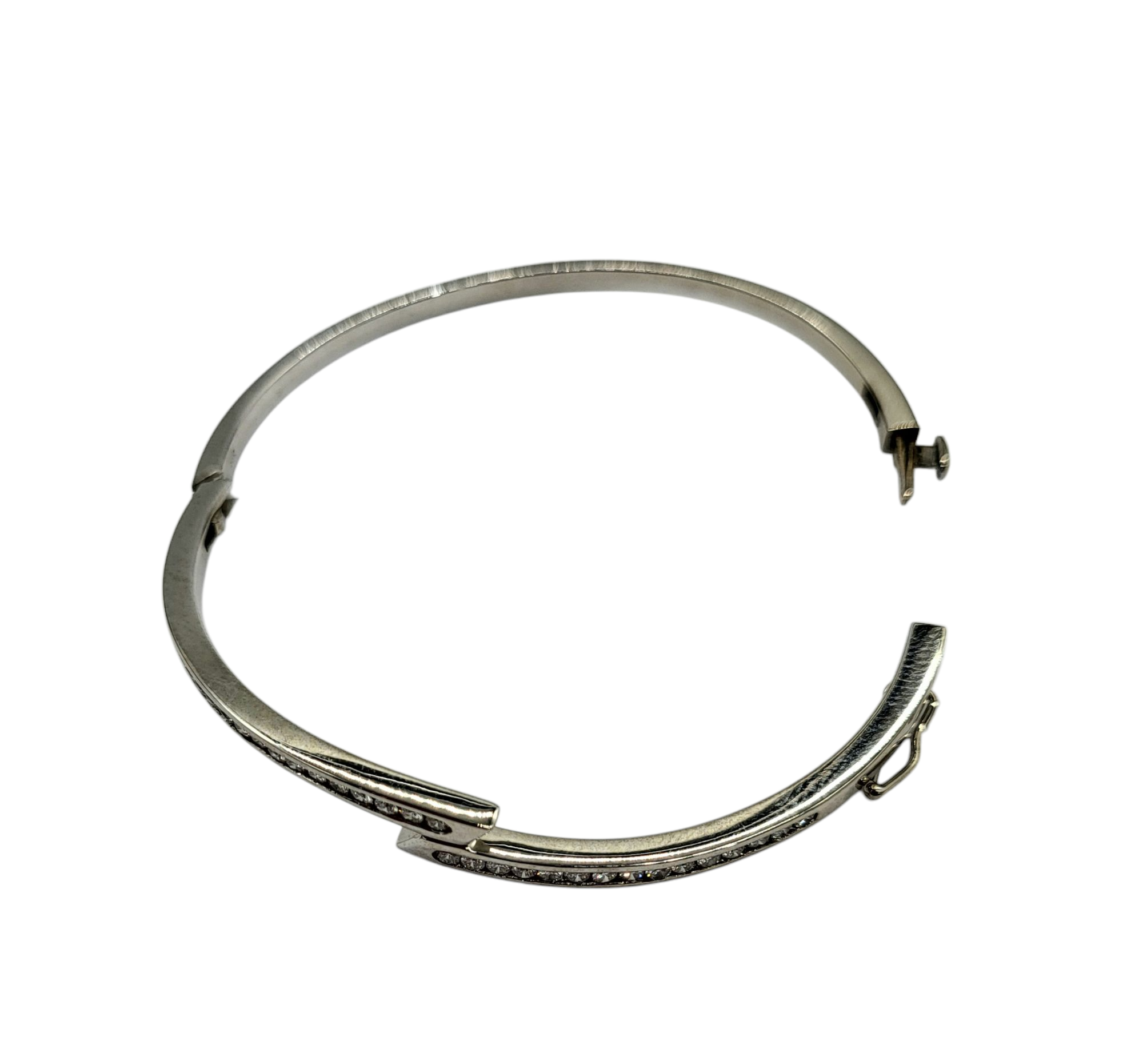 1/2 Carat Total Weight Diamond Bypass Bangle